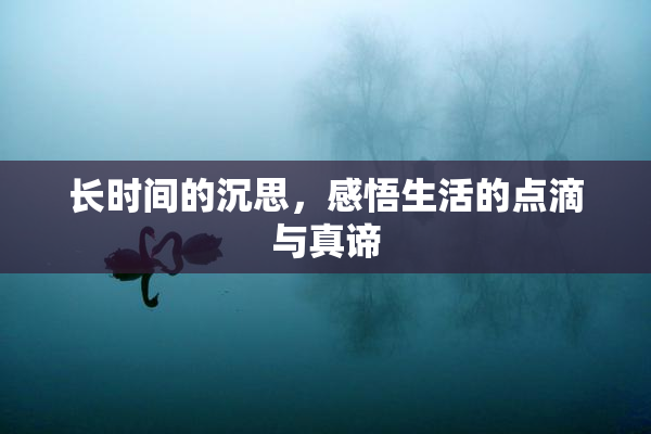长时间的沉思，感悟生活的点滴与真谛