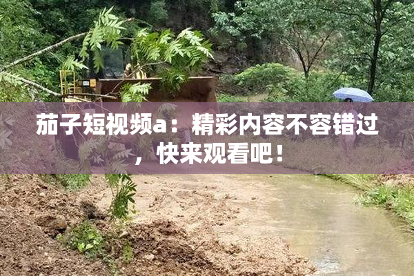 茄子短视频a：精彩内容不容错过，快来观看吧！