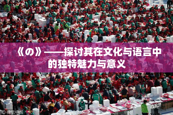 《の》——探讨其在文化与语言中的独特魅力与意义