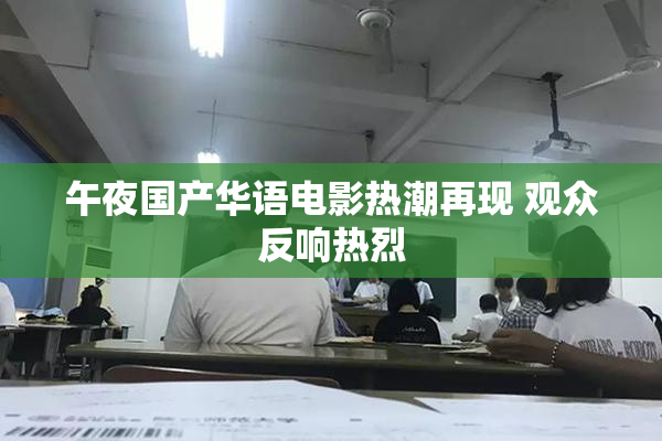午夜国产华语电影热潮再现 观众反响热烈
