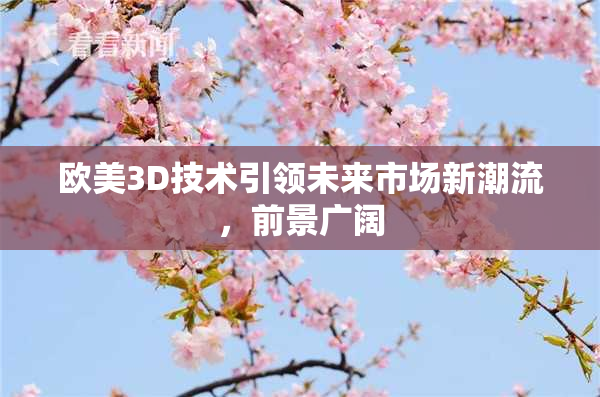 欧美3D技术引领未来市场新潮流，前景广阔