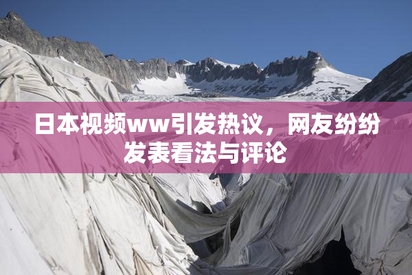 日本视频ww引发热议，网友纷纷发表看法与评论