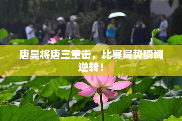 唐昊将唐三重击，比赛局势瞬间逆转！