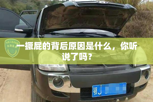 一撅屁的背后原因是什么，你听说了吗？