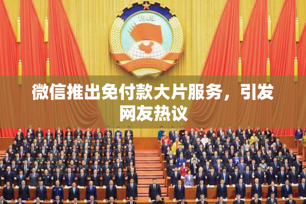 微信推出免付款大片服务，引发网友热议