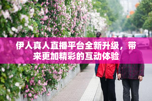 伊人真人直播平台全新升级，带来更加精彩的互动体验