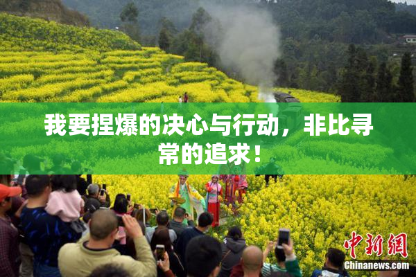 我要捏爆的决心与行动，非比寻常的追求！