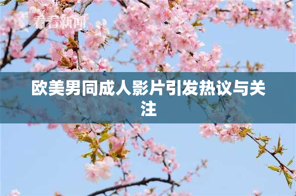 欧美男同成人影片引发热议与关注
