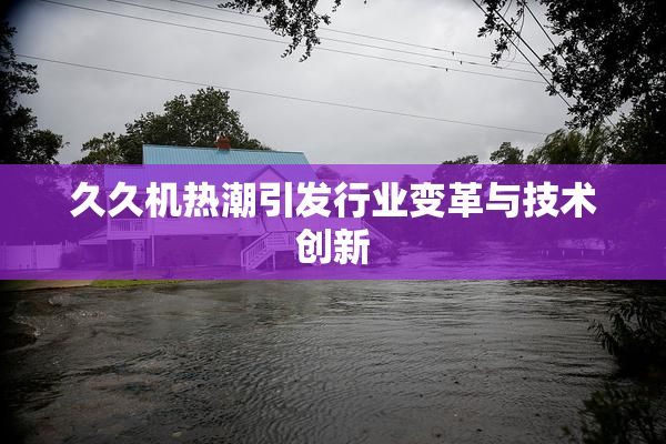 久久机热潮引发行业变革与技术创新