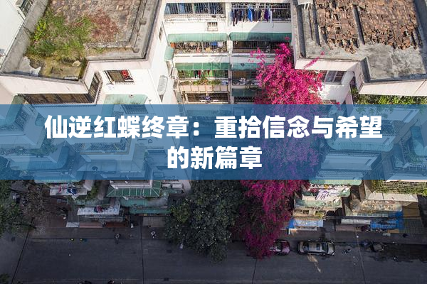仙逆红蝶终章：重拾信念与希望的新篇章