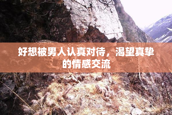 好想被男人认真对待，渴望真挚的情感交流