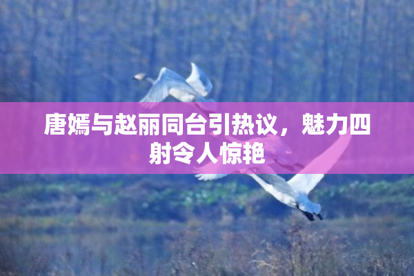 唐嫣与赵丽同台引热议，魅力四射令人惊艳