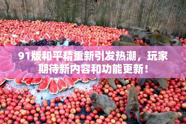 91版和平精重新引发热潮，玩家期待新内容和功能更新！