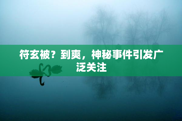 符玄被？到爽，神秘事件引发广泛关注