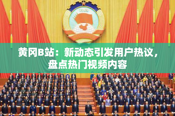 黄冈B站：新动态引发用户热议，盘点热门视频内容