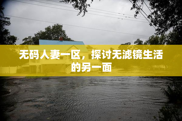 无码人妻一区，探讨无滤镜生活的另一面