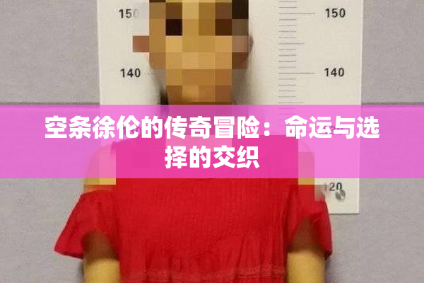 空条徐伦的传奇冒险：命运与选择的交织