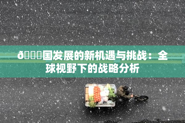 🔞国发展的新机遇与挑战：全球视野下的战略分析