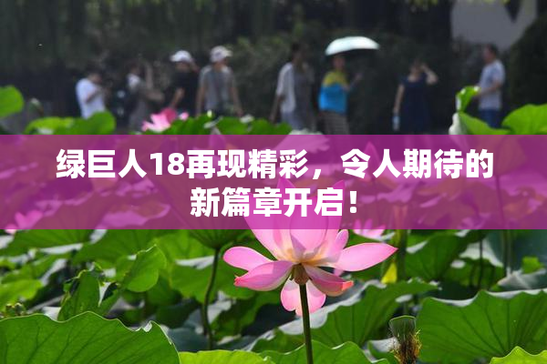绿巨人18再现精彩，令人期待的新篇章开启！