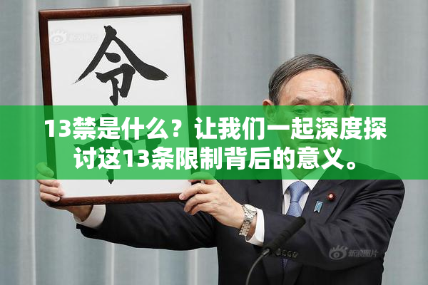 13禁是什么？让我们一起深度探讨这13条限制背后的意义。