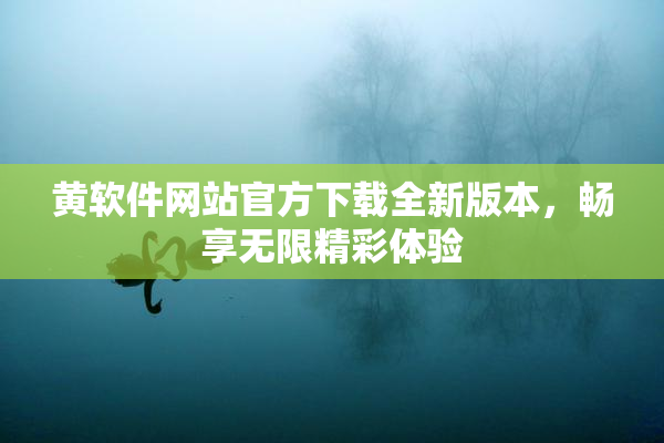 黄软件网站官方下载全新版本，畅享无限精彩体验