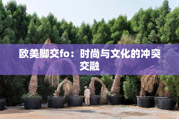 欧美脚交fo：时尚与文化的冲突交融
