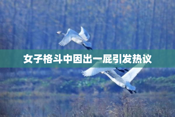 女子格斗中因出一屁引发热议