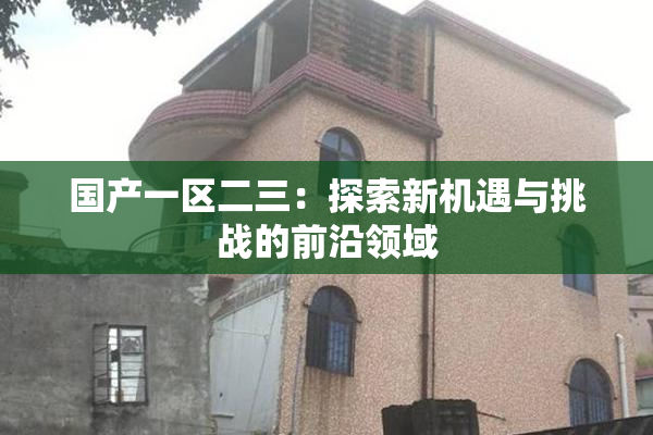 国产一区二三：探索新机遇与挑战的前沿领域