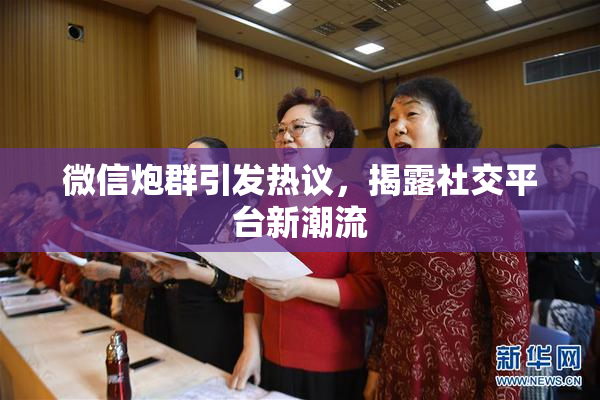 微信炮群引发热议，揭露社交平台新潮流