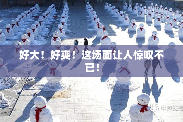 好大！好爽！这场面让人惊叹不已！