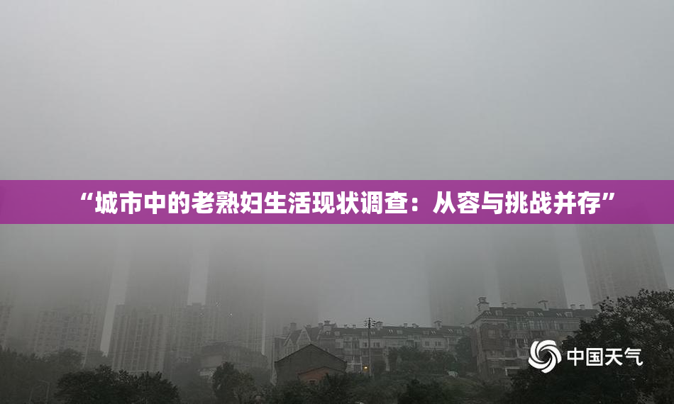 “城市中的老熟妇生活现状调查：从容与挑战并存”