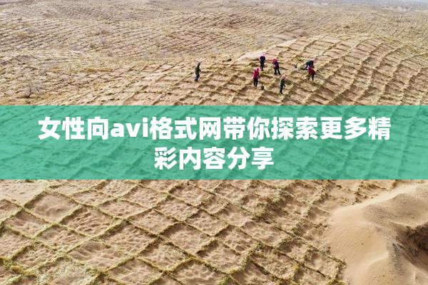 女性向avi格式网带你探索更多精彩内容分享