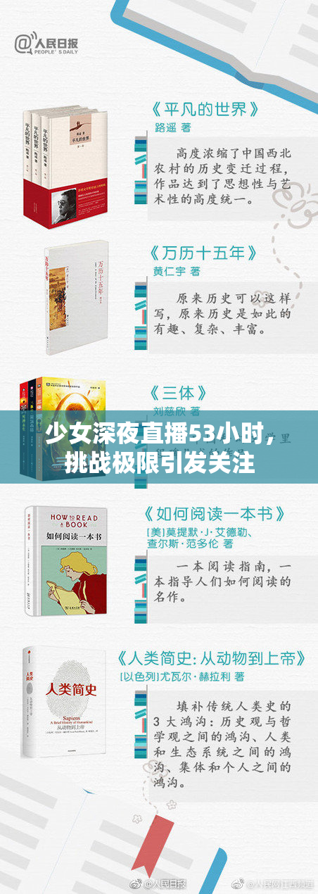 少女深夜直播53小时，挑战极限引发关注