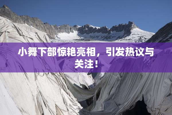 小舞下部惊艳亮相，引发热议与关注！