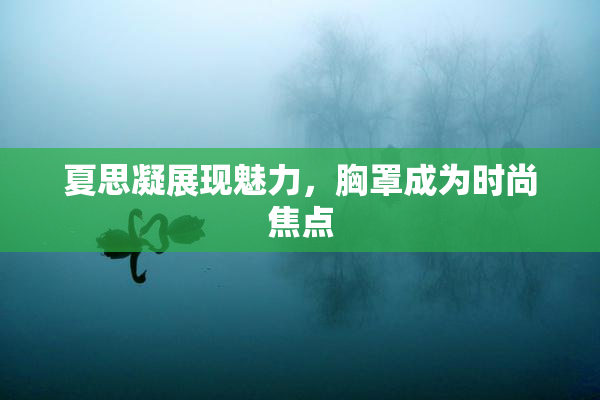 夏思凝展现魅力，胸罩成为时尚焦点