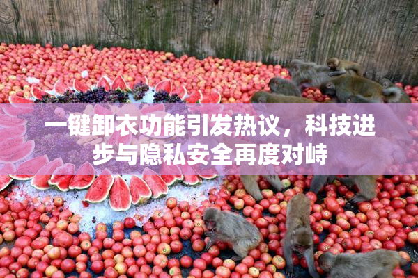 一键卸衣功能引发热议，科技进步与隐私安全再度对峙