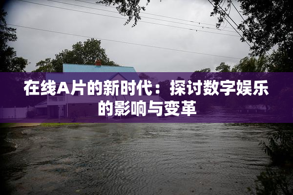 在线A片的新时代：探讨数字娱乐的影响与变革