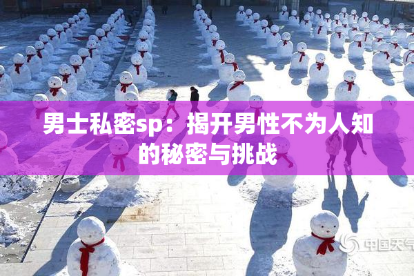 男士私密sp：揭开男性不为人知的秘密与挑战