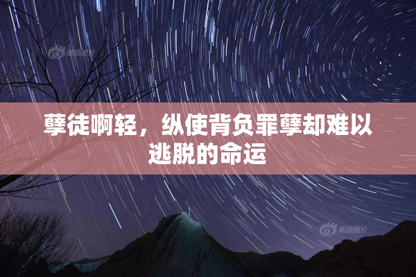 孽徒啊轻，纵使背负罪孽却难以逃脱的命运