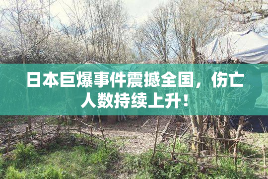 日本巨爆事件震撼全国，伤亡人数持续上升！