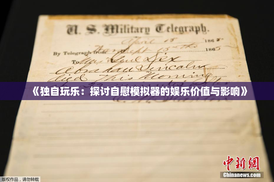 《独自玩乐：探讨自慰模拟器的娱乐价值与影响》