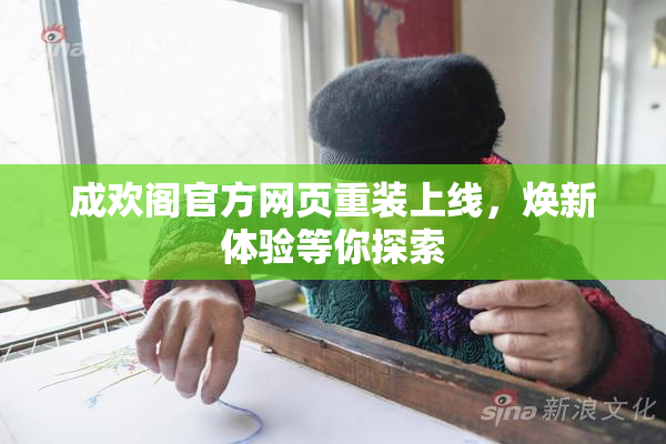 成欢阁官方网页重装上线，焕新体验等你探索