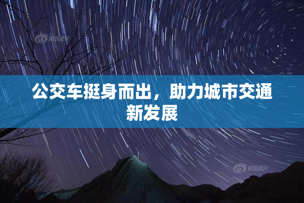 公交车挺身而出，助力城市交通新发展