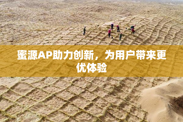 蜜源AP助力创新，为用户带来更优体验