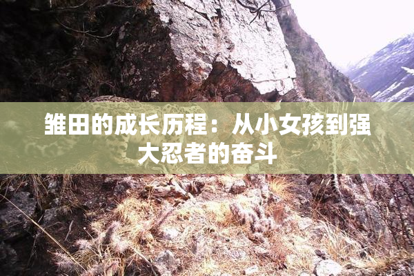 雏田的成长历程：从小女孩到强大忍者的奋斗