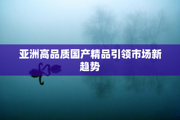 亚洲高品质国产精品引领市场新趋势