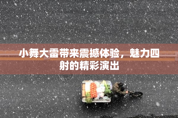 小舞大雷带来震撼体验，魅力四射的精彩演出