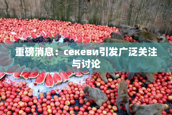 重磅消息：ceкеви引发广泛关注与讨论