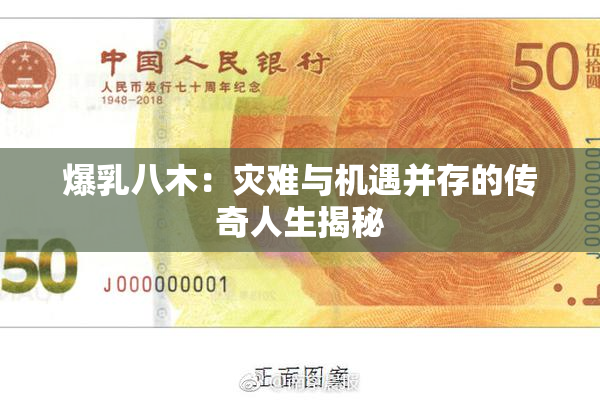 爆乳八木：灾难与机遇并存的传奇人生揭秘