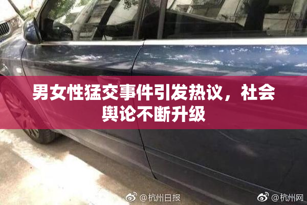 男女性猛交事件引发热议，社会舆论不断升级